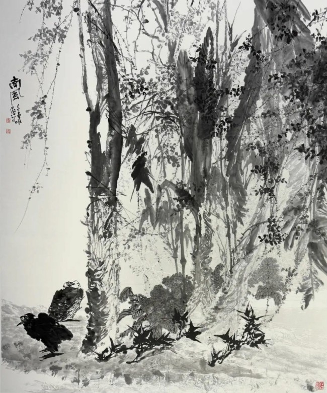 姚瑞江·花鸟画丨在写意的“技”与“道”中揭露山花野草朴素而坚韧不屈的本质(图1)